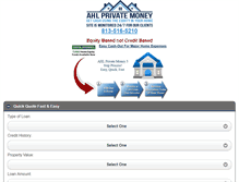 Tablet Screenshot of floridahardmoneyloans.net